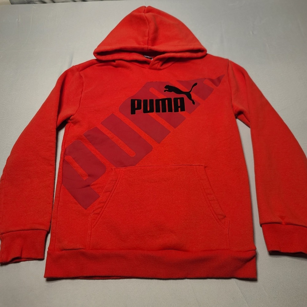 Puma Se Hoodie Mens Large Red Chest Logo Way 1 Streetwear Athleisure